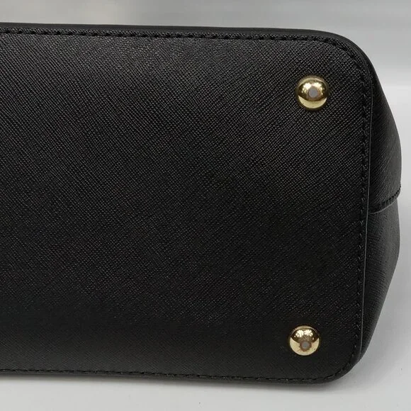 Michael Kors Cindy Medium Dome Satchel Black NO SHOULDER STRAP - Picture 6 of 10